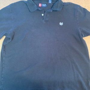 Men's XL Chap's Black Short Sleeve Polo Shirt